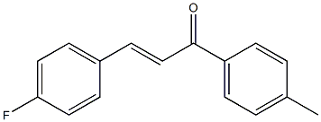 (E)-3-(4-fluorophenyl)-1-p-tolylprop-2-en-1-one Struktur