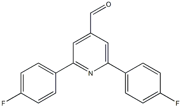 2,6-bis(4-fluorophenyl)pyridine-4-carbaldehyde Structure