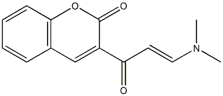 3-((E)-3-(dimethylamino)acryloyl)-2H-chromen-2-one Struktur