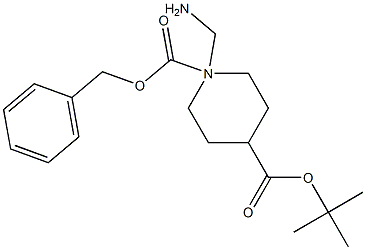 1-N-Cbz-4-Boc-(Aminomethyl)piperidine Struktur