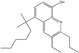 2-PROPYL-3-ETHYL-5-TERT-OCTYL-8-HYDROXYQUINOLINE Structure