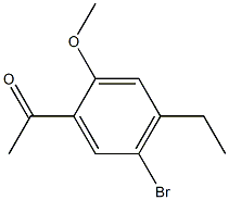 1-(5-BROMO-4-ETHYL-2-METHOXY-PHENYL)-ETHANONE Structure