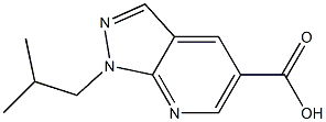 1-ISOBUTYL-1H-PYRAZOLO[3,4-B]PYRIDINE-5-CARBOXYLIC ACID 结构式