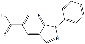 1-PHENYL-1H-PYRAZOLO[3,4-B]PYRIDINE-5-CARBOXYLIC ACID Structure