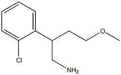 2-(2-CHLOROPHENYL)-4-METHOXYBUTAN-1-AMINE Structure
