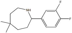 2-(3,4-DIFLUOROPHENYL)-5,5-DIMETHYLAZEPANE Struktur