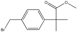 2-(4-BROMOMETHYL-PHENYL)-2-METHYL-PROPIONIC ACID METHYL ESTER Structure