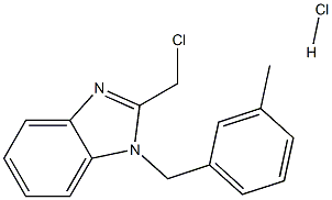 2-(CHLOROMETHYL)-1-(3-METHYLBENZYL)-1H-BENZIMIDAZOLE HYDROCHLORIDE Structure