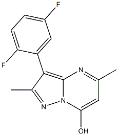3-(2,5-DIFLUOROPHENYL)-2,5-DIMETHYLPYRAZOLO[1,5-A]PYRIMIDIN-7-OL Structure
