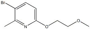 3-BROMO-6-(2-METHOXY-ETHOXY)-2-METHYL-PYRIDINE Structure