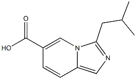 3-ISOBUTYLIMIDAZO[1,5-A]PYRIDINE-6-CARBOXYLIC ACID Structure