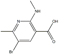 5-BROMO-6-METHYL-2-METHYLAMINO-NICOTINIC ACID Structure