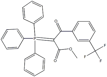 METHYL 3-OXO-3-[3-(TRIFLUOROMETHYL)PHENYL]-2-(TRIPHENYLPHOSPHORANYLIDENE)PROPANOATE Structure