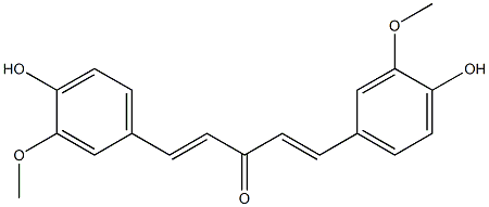 (1E,4E)-1,5-bis(4-hydroxy-3-methoxy-phenyl)penta-1,4-dien-3-one Structure