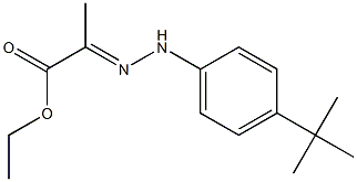 ethyl 2-{2-[4-(tert-butyl)phenyl]hydrazono}propanoate Struktur