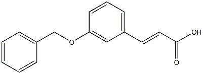 (E)-3-[3-(benzyloxy)phenyl]-2-propenoic acid Struktur
