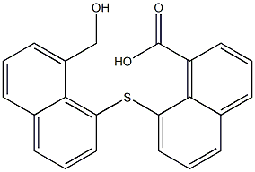 8-{[8-(hydroxymethyl)-1-naphthyl]thio}-1-naphthoic acid