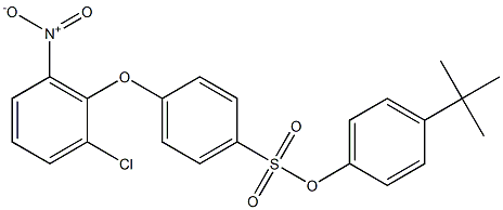4-(tert-butyl)phenyl 4-(2-chloro-6-nitrophenoxy)benzene-1-sulfonate Struktur