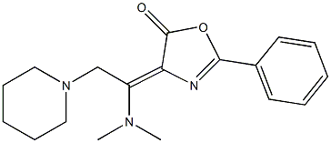 4-[(Z)-1-(dimethylamino)-2-piperidinoethylidene]-2-phenyl-1,3-oxazol-5-one Structure