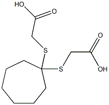 2-({1-[(carboxymethyl)thio]cycloheptyl}thio)acetic acid 结构式