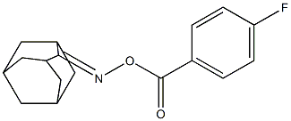 2-{[(4-fluorobenzoyl)oxy]imino}adamantane Struktur