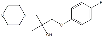 1-(4-fluorophenoxy)-2-methyl-3-morpholino-2-propanol Structure