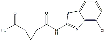 2-{[(4-chloro-1,3-benzothiazol-2-yl)amino]carbonyl}cyclopropanecarboxylic acid|