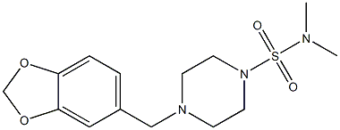 4-(1,3-benzodioxol-5-ylmethyl)-N,N-dimethyltetrahydro-1(2H)-pyrazinesulfonamide
