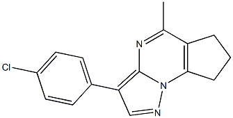 3-(4-chlorophenyl)-5-methyl-7,8-dihydro-6H-cyclopenta[e]pyrazolo[1,5-a]pyrimidine Structure
