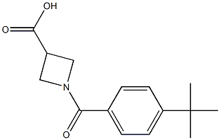 1-[4-(tert-butyl)benzoyl]-3-azetanecarboxylic acid Structure