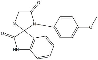 3'-(4-Methoxyphenyl)spiro[3H-indole-3,2'-thiazolidine]-2,4'-(1H)-dione