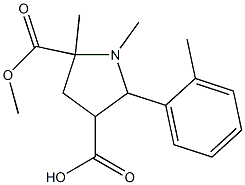 5-(methoxycarbonyl)-1,5-dimethyl-2-(2-methylphenyl)-3-pyrrolidinecarboxylic acid
