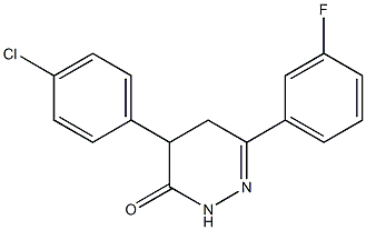 4-(4-chlorophenyl)-6-(3-fluorophenyl)-4,5-dihydro-3(2H)-pyridazinone|