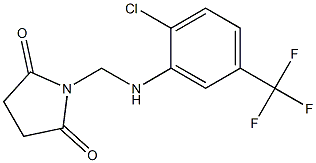 1-{[2-chloro-5-(trifluoromethyl)anilino]methyl}pyrrolidine-2,5-dione Structure