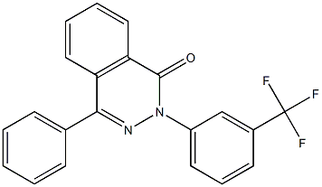 4-phenyl-2-[3-(trifluoromethyl)phenyl]-1,2-dihydrophthalazin-1-one Structure