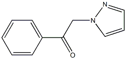 1-phenyl-2-(1H-pyrazol-1-yl)-1-ethanone,,结构式