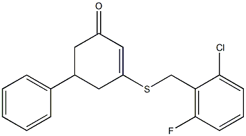 3-[(2-chloro-6-fluorobenzyl)thio]-5-phenylcyclohex-2-en-1-one