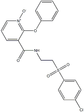  3-[({2-[(4-chlorophenyl)sulfonyl]ethyl}amino)carbonyl]-2-phenoxypyridinium-1-olate