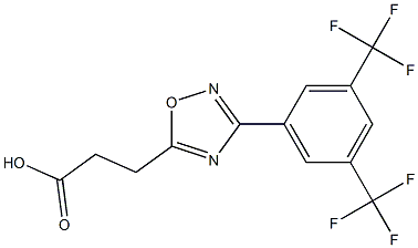 3-{3-[3,5-di(trifluoromethyl)phenyl]-1,2,4-oxadiazol-5-yl}propanoic acid