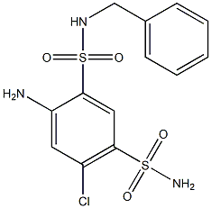 N3-benzyl-4-amino-6-chlorobenzene-1,3-disulfonamide
