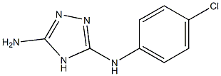 N3-(4-chlorophenyl)-4H-1,2,4-triazole-3,5-diamine Struktur