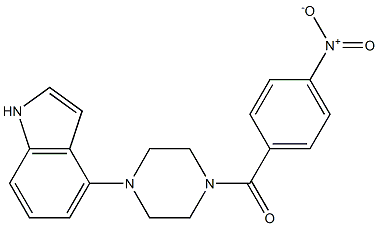 [4-(1H-indol-4-yl)piperazino](4-nitrophenyl)methanone Structure