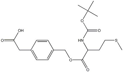2-[4-({[2-[(tert-butoxycarbonyl)amino]-4-(methylthio)butanoyl]oxy}methyl)phenyl]acetic acid
