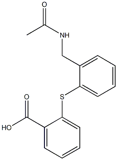 2-({2-[(acetylamino)methyl]phenyl}thio)benzoic acid