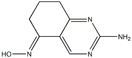 (5E)-2-amino-7,8-dihydroquinazolin-5(6H)-one oxime 化学構造式
