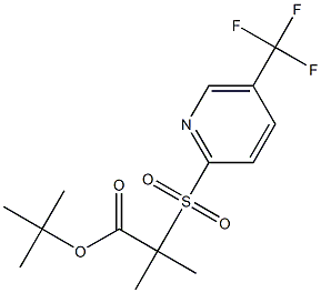 tert-butyl 2-methyl-2-{[5-(trifluoromethyl)-2-pyridyl]sulfonyl}propanoate