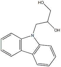 3-(9H-carbazol-9-yl)propane-1,2-diol 结构式