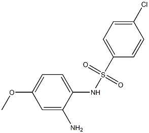 N1-(2-amino-4-methoxyphenyl)-4-chlorobenzene-1-sulfonamide Struktur