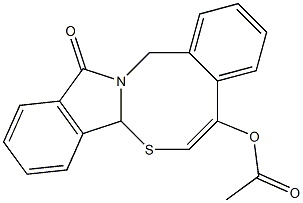 12-oxo-7a,12-dihydro-14H-isoindolo[2,1-b][4,2]benzothiazocin-5-yl acetate