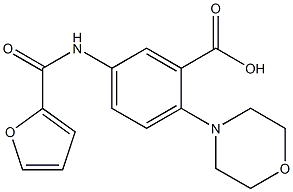 5-[(2-furylcarbonyl)amino]-2-morpholinobenzoic acid Structure